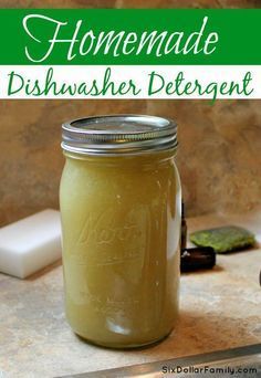 Tired of spending so much money on dishes? This homemade dishwasher detergent is cheaper, healthier for your family and works even better! You'll never buy store bought again! Diy Dishwasher Soap, Homemade Dishwasher Soap, Diy Dishwasher Detergent, Homemade Dishwasher Detergent, Diy Detergent, Savon Diy, Homemade Cleaning Supplies, Diy Cleaning Products Recipes, Homemade Cleaning Products