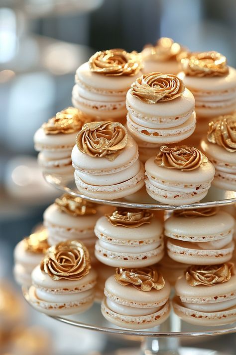 Wedding dessert display. Macarons tower with edible gold-dusted roses.

Your wedding cake is so much more than just a dessert. It's a centerpiece, a cherished tradition, and let's face it, a divine Instagram opportunity. Choosing the right floral arrangement to enhance your cake can elevate its aesthetic from nice to truly unforgettable. If you're pondering about the perfect bloom…

Read more: https://tastywed.com/generated-post-28-innovative-wedding-cake-flower-arrangement-ideas/ Macaron Tree Wedding, Wedding Pastry Table Ideas, Desert Table Decoration Ideas Wedding, Sweet Table Wedding Elegant, Macaroon Display Ideas, Macaron Display Ideas, Wedding Chocolate Decoration Ideas, Wedding Deserts Ideas, Unique Wedding Desserts