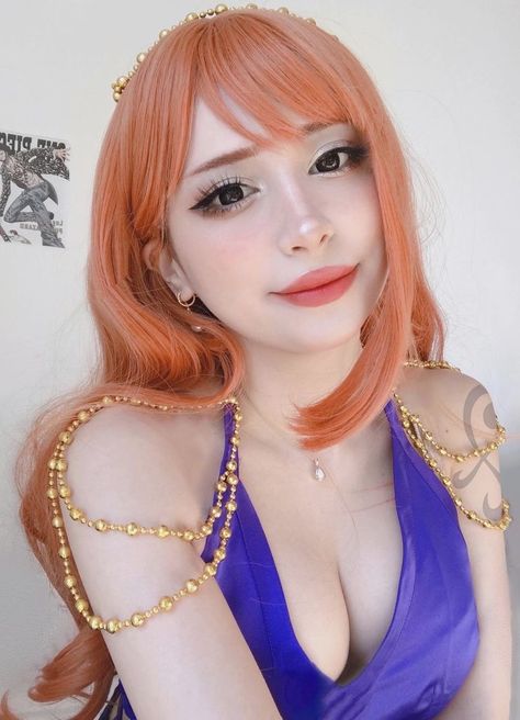 Nami Cosplay, Heroic Women, Kimono Style Tops, One Piece Cosplay, Light Pink Sweaters, Concept Clothing, Nami One Piece, Photographie Inspo, Cute Cosplay