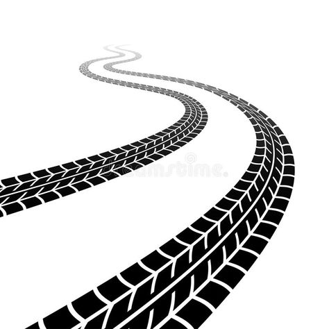 Winding trace of the tyres. Illustration for the web , #spon, #trace, #Winding, #tyres, #web, #Illustration #ad Tyre Tracks, Healthy Logo, Tire Marks, Web Illustration, Tire Tracks, Driving Instructor, Kids Room Wall Decals, 3d Objects, Transportation