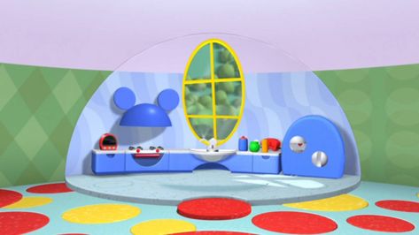 Mickey Mouse Clubhouse: Anywhere Area-The Kitchen by BigMarioFan99 on DeviantArt Themed Airbnb, Mickey Mouse House, Mickey Clubhouse, Childhood Cartoons, Mickey Mouse Pins, Mickey Mouse Club, Concept Ideas, House Inside, Christmas Fireplace