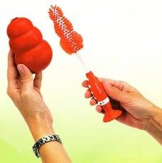 We have 16 Kongs and 2 dogs. See the easiest way to clean Kong toys. All of my best tips for cleaning Kong dog toys when food is stuck inside! #dogtoys #cleaningtips #kongtoys Dog Kong, Kong Dog Toys, Puppy Obedience Training, Kong Toys, Positive Dog Training, Dog Training Techniques, Stuck Inside, Cleaning Toys, Best Dog Training