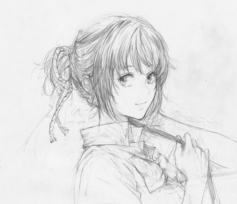 Miyamizu Mitsuha from Kimi no na wa Your Name Anime Drawing, Shinji Chibana, Anime Doodles, Mata Manga, Mitsuha Miyamizu, Your Name Anime, Anime Lineart, Anime Paper, Art Folder