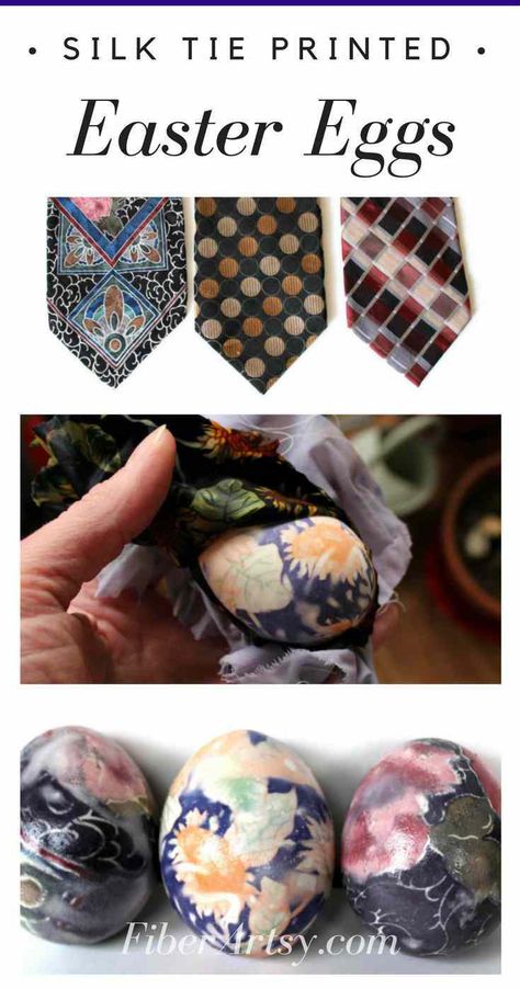 Silk Tie EASTER EGGS!  Super fun and easy way to decorate your Easter Eggs by printing them with Silk Ties.  How to Dye or Print Easter Eggs with Silk Ties #easter #eastereggs #eastercrafts #fiberartsy Easter Sunday Brunch, Homemade Wreaths, Easter Egg Dye, Easter Egg Designs, Easter Photos, Easy Craft Projects, Coloring Easter Eggs, Coloring Eggs, Easter Egg Decorating