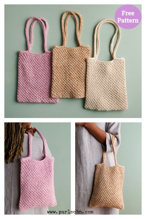 Knitting Tote Bag Pattern, Knit Tote Bag, Tote Bag Pattern Free, Knitting Bag Pattern, Knitting Tote Bag, Knitting Tote, Bag Pattern Free, Crochet Clutch, Handbag Pattern