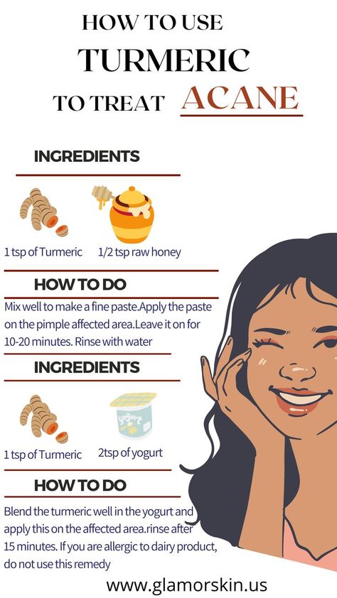 Turmeric to treat Acne ----- Glamorskin products pack can help you to get ACNE-FREE, PIMPLE-FREE clear & glowing skin without any side-effects. Turmeric Skin Care, Pimple Free Skin, Turmeric Vitamins, Coffee Face Mask, Pimples On Face, Skin Face Mask, Clear Healthy Skin, Treat Acne, Clear Glowing Skin