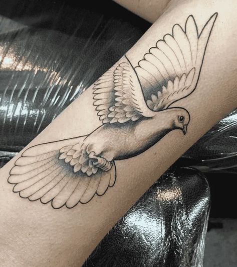 Dove Tattoo Ideas, Blessed Tattoo Ideas, Pigeon Tattoo, Blessed Tattoo, Dove Drawing, Blessed Tattoos, Dove Tattoo Design, Praying Hands Tattoo, Dove Tattoos