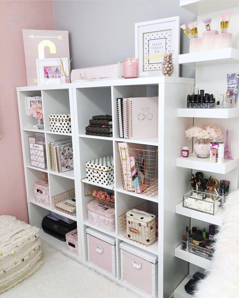 Organizer Ideas Bedroom, Cube Organizer Ideas Bedroom, Storage Bedroom Ideas, Cube Organizer Ideas, Cube Storage Bedroom, Cube Storage Decor, Ikea Cubes, 6 Cube Organizer, Office Shelving