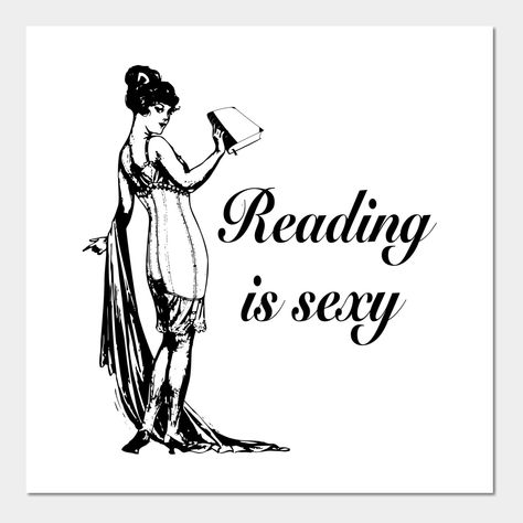 Ideal for any book lover, reader, bookworm, librarian or English lit teacher with a classic style and quirky sense of humor. This cute Reading Is Sexy tee makes a great gift for bookish friends and family on birthdays, Christmas and holidays.Featuring a vintage lady graphic and Reading Is Sexy written in a cursive font, this t-shirt will be a smash at book club meetings, the library, English lit classes, or simply curling up with a new read at home. If you're a real book nerd, show off your love Reading Is Hot Shirt, Woman Reading Book Line Art, Reading Books Memes Funny, Reading Book Memes Funny, Bookish Cotton T-shirt With Funny Print, Book Club Meeting, Reading At Home, Librarian, Any Book