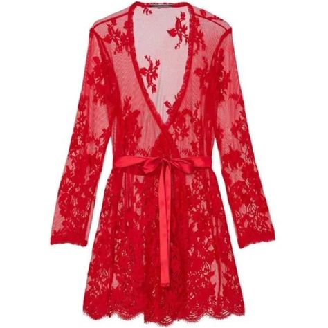 This Style Showcases Sheer Floral Lace Throughout, Accented With A Satin Front-Tie Waist. Red Color Relaxed Fit Satin Waist Tie Machine Wash Imported Size: M/L Composition 100% Polyamide Brand New // Never Worn // New With Tags Included Please Refer To Pictures And Ask Questions Terry Cloth Robe, Outfit Pieces, Silky Robe, Floral Print Kimono, Lace Nightgown, Floral Robes, Lace Kimono, White Chiffon, Bridal Robes