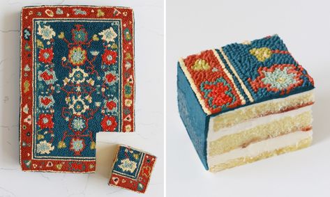 Food Art Archives - My Modern Met Rug Cake, Molecular Cuisine, Stunning Cakes, Pancake Art, Antique Persian Carpet, Traditional Persian Rugs, Creative Cake Decorating, Never Expect, Cake Fillings