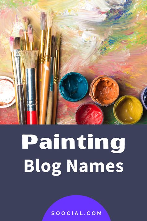 Blog Name Ideas, Name For Instagram, Name Suggestions, Party Names, Blog Names, Paint Companies, Name Ideas, Instagram Art, Cool Paintings