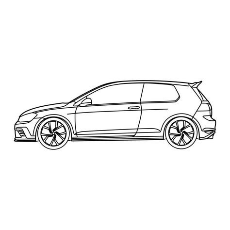 plantilla de ilustración de contorno de coche para colorear Outline Illustration, Outline Drawing, Outline Drawings, Dressing Table, Vector Art, Clip Art, Drawings, Color