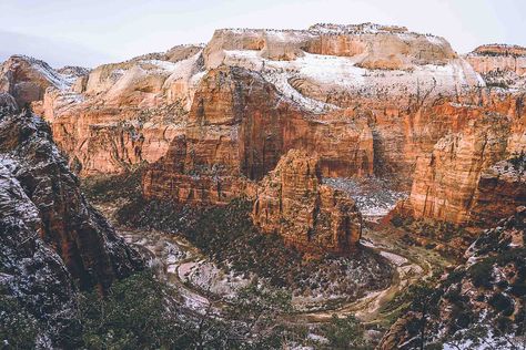 Hiking Observation Point in the Winter - Zion National Park Zion Canyon, Slot Canyon, Hiking With Kids, Red Walls, Zion National Park, Round Trip, Family Adventure, Amazing Adventures, The Visitors