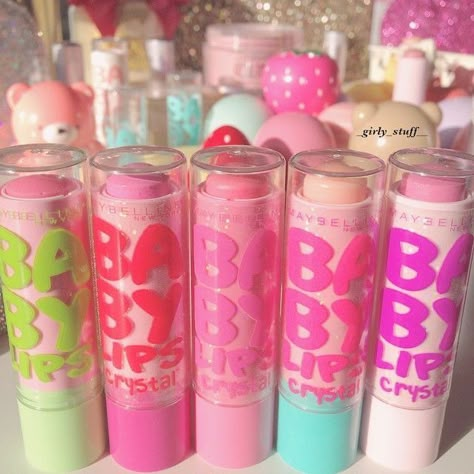 Tumblr Girly Aesthetic 2013, Baby Lips Maybelline, Chapstick Lip Balm, Lip Balm Collection, Baby Lips, Lip Smackers, About Makeup, Pink Girly Things, Beautiful Lips