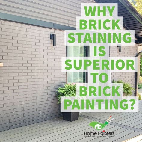 Best Paint For Brick Exterior, How To Paint Red Brick Exterior, Brick Stains Exterior, Weeping Mortar Brick Exterior Painted, Painting Over Red Brick Exterior, Exterior Paint For Brick House, Staining Brick Exterior Before And After, Can You Paint Brick Exterior, Painting Outdoor Brick Exterior