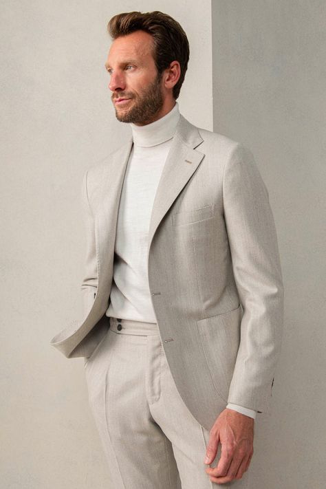 Grey Suit Turtleneck Men, Turtle Neck Suit Outfit Men, Turtle Neck Suit Men Wedding, Suit Turtleneck Men, Black Suit With Turtleneck Men, Turtle Neck Suit Men, Elegant Outfits For Men, Suit With Turtleneck Men, Suit With Turtleneck