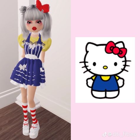 Sanrio Outfits, Movie Star Dress, Duo Dress, Fancy Dress Code, Hello Kitty Dress, Aesthetic Roblox Royale High Outfits, Baddie Outfits Ideas, Kawaii Dress, Movies Outfit