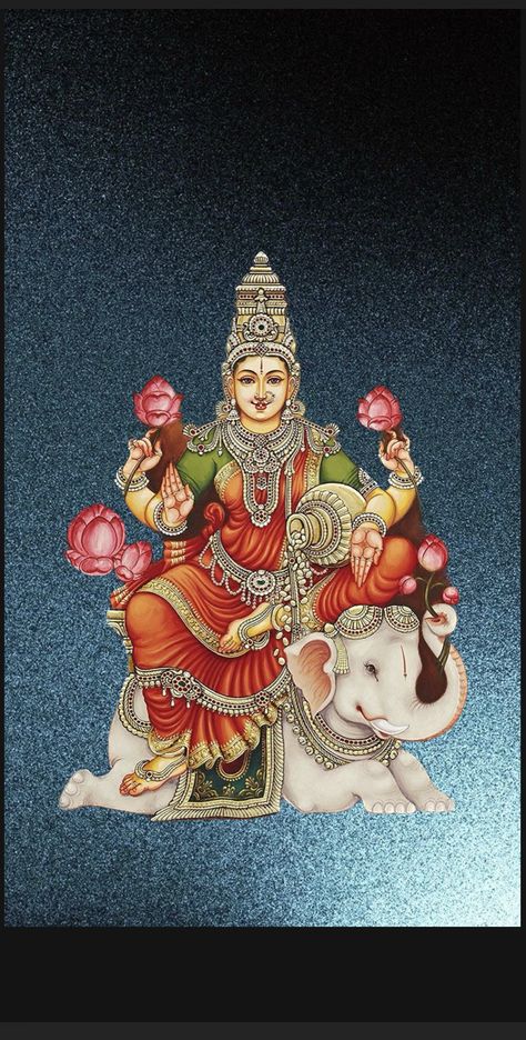 Lakshmi Devi Paintings, Laxmi Goddess Wallpapers, Lakshmi Devi Images, Lakshmi Painting, Lakshmi Art, Maa Lakshmi, Indian Wall Art, Lakshmi Devi, Saraswati Goddess