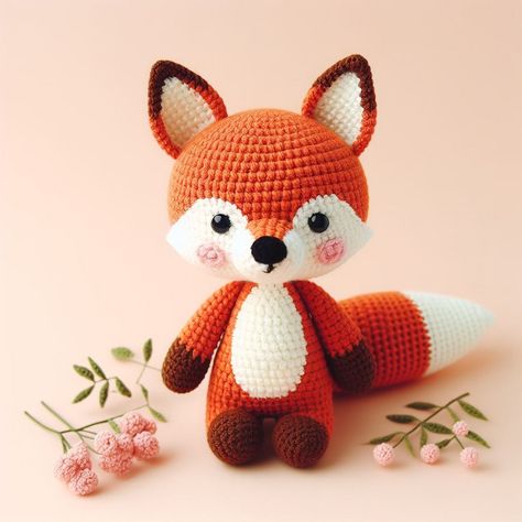 Crochet Fox Pattern Free, Amigurumi Pattern Free, Amigurumi Owl, Crochet Parrot, Amigurumi Fox Pattern, Fox Amigurumi, Crochet Orange, Pocket Pals, Amigurumi Minta