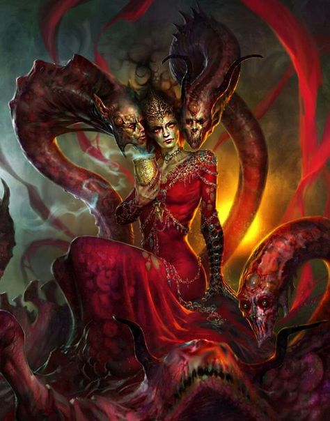 Fantasy Demon, Dark Creatures, Humanoid Creatures, Ange Demon, World Of Darkness, Cosmic Horror, Alien Concept Art, The Apocalypse, Arte Fantasy