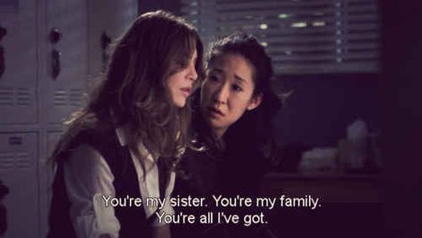 You know that family doesn't have to be blood related. | What It Is Like To Have Met "Your Person," As Told By "Grey's Anatomy" Meredith And Christina, Anatomy Wallpaper, Greys Anatomy Couples, Greys Anatomy Facts, Anatomy Quotes, Grey Quotes, You Are My Person, Greys Anatomy Cast, Greys Anatomy Memes