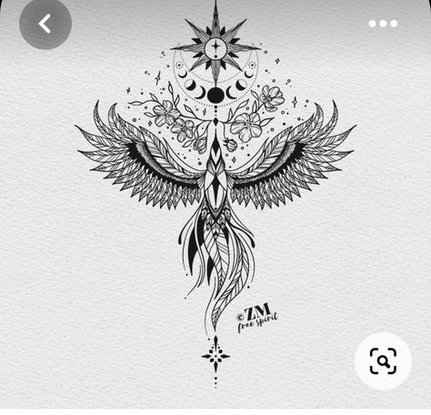 Tattoo Body Template, Phoenix Tattoo Feminine, Body Template, Phoenix Tattoo Design, Tattoo Henna, Muster Tattoos, Spiritual Tattoos, Sternum Tattoo, Tattoo Art Drawings