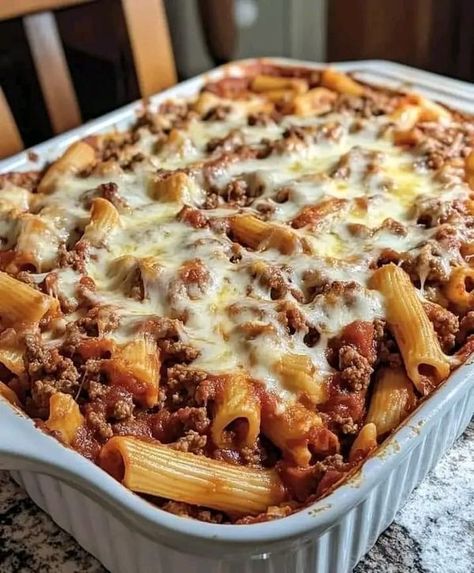 Esay Diabetic Recipes | BAKED MOSTACCIOLI RECIPE 🍝🧀🤤 | Facebook Rigatoni Bolognese Recipe, Baked Mostaccioli Recipe, Mostaccioli Recipe, Rigatoni Bolognese, Baked Mostaccioli, Giada De Laurentiis Recipes, Rigatoni Recipes, Baked Rigatoni, Italian Comfort Food