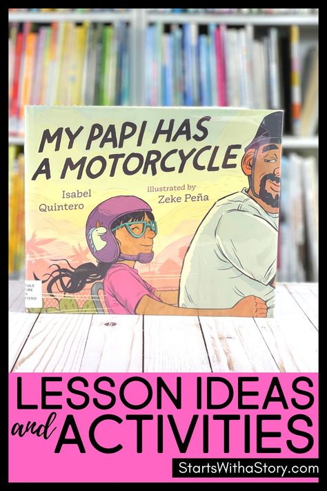 Read aloud My Papi Has A Motorcycle by Isabel Quintero to your first, second and third grade students and use these printable activities and worksheets created by Clutter-Free Classroom and teaching ideas to deliver standards-based reading lessons. Your elementary students will love this children’s book, which is great for teaching topics like family, summarizing, character analysis, sequencing, figurative language and analyzing setting. Grab all of the helpful tips and printables you need here! Genre Activities, Interactive Read Aloud Lessons, Social Emotional Learning Lessons, Clutter Free Classroom, Read Aloud Activities, Writing Lesson Plans, Interactive Read Aloud, Reading Comprehension Questions, Reading Comprehension Strategies