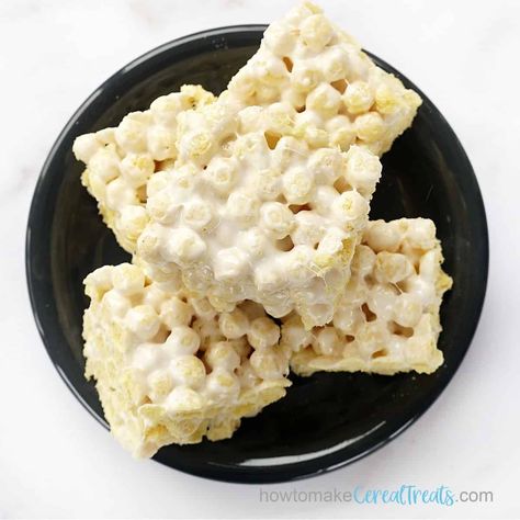 the BEST Kix Cereal Treats, only three ingredients Kix Cereal Bars, Kix Cereal Marshmallow Treats, Kix Cereal Treats, Kix Cereal Recipes, Harvest Snacks, Treats With Marshmallows, Rice Krispie Treats Cereal, Kix Cereal, Nostalgic Food