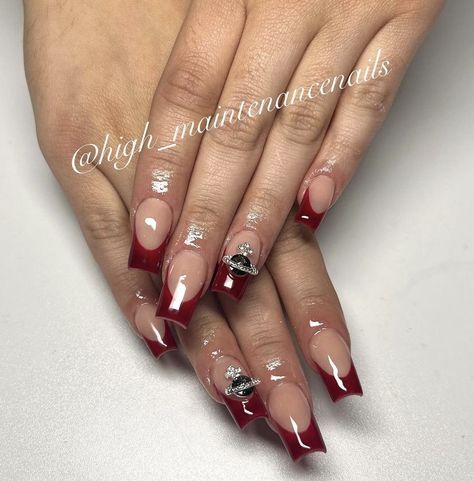 Vivienne Westwood Nails Short, Vivien Westwood Nails, Red Vivienne Westwood Nails, Red Nails Vivienne Westwood, Ongles Vivienne Westwood, Acrylic Nails Vivienne Westwood, Vivienne Westwood Nails Art, Vivienne Westwood Nails, Vivienne Westwood Logo