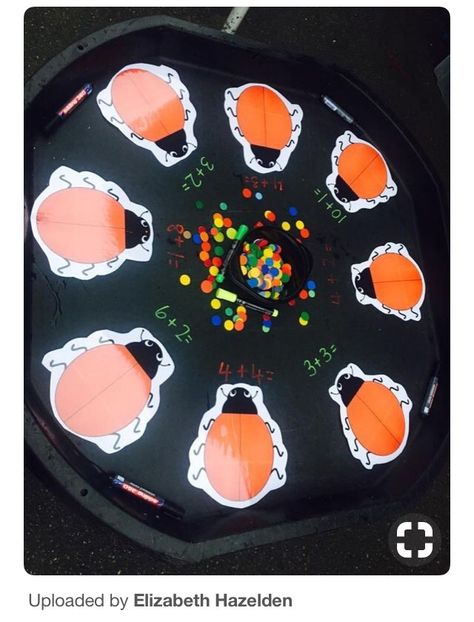 Number Bonds Tuff Tray, The Bad Tempered Ladybird Eyfs, Minibeasts Eyfs, Minibeasts Activities, Teaching Doubles, Reception Maths, Maths Eyfs, Ks1 Maths, Reception Classroom