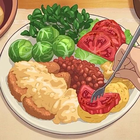 Marry And The Witch's Flower, Mary And The Witch's Flower, Food Illustration Art, Food Wallpaper, Anime Food, Studio Ghibli Art, Ghibli Art, Flower Food, Food Illustration