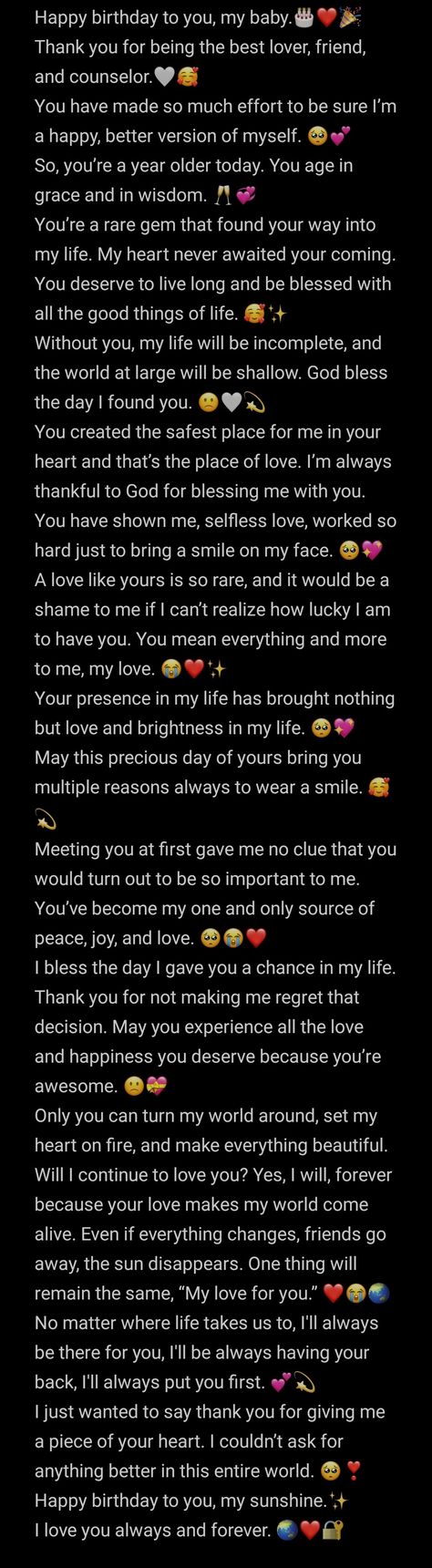 LONG HEART WARMING MESSAGE FOR YOUR BOYFRIEND 💕 Birthday Wish Message, Message For Your Boyfriend, Aesthetic Fashion Design, Long Birthday Wishes, Happy Birthday Paragraph, Paragraph For Boyfriend, Aesthetic Captions For Instagram, Birthday Paragraph, Dressing Table Ideas