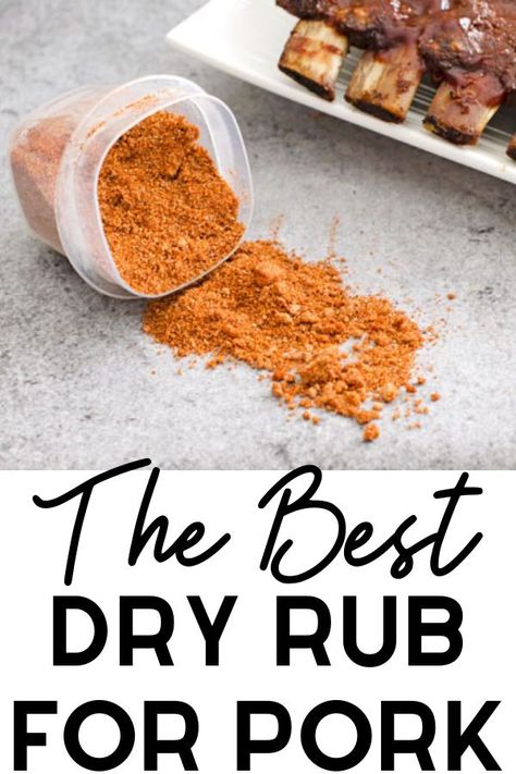 Dry Rub For Pork, Smoked Pork Tenderloin Recipes, Pork Rub Recipe, Pork Dry Rubs, Smoked Pork Recipes, Dinner Pork, Recipe For Pork, Smoked Pork Chops, Dry Rub Recipes