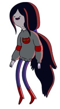 Marceline in her cat sweater Marceline Cat Sweater, Marceline Costume, Marceline Outfits, Marceline Cosplay, Cat Sweater Pattern, Adventure Time Clothes, Adventure Time Tattoo, Tv Clothes, Queen Outfits