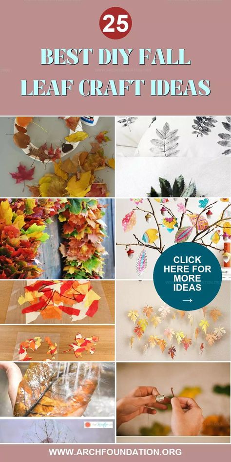 DIY fall leaf crafts capture the essence of autumn with their vibrant colors and textures. These projects offer a fun and accessible way to bring the natural beauty of the season indoors. From wreaths to table centerpieces, the creative possibilities with fall leaves are nearly limitless. Start crafting today to bring a bit of autumn warmth to your home. Leaf Birds Craft, Crafts With Fake Leaves, Fall Leaves Centerpiece, How To Dry Leaves For Crafts, Fall Craft Leaves, Leaf Diy Crafts, Crafts With Fall Leaves, Diy Leaf Decor, Fall Leaves Crafts