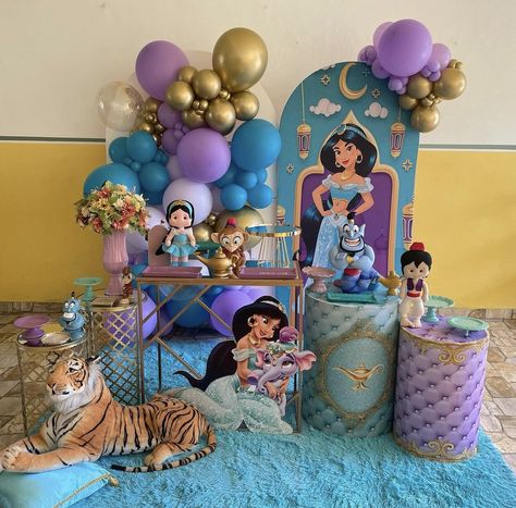 Eid Fitr, Princess Jasmine Birthday, Jasmine Party, Jasmine Birthday, Princess Jasmine, 4th Birthday Parties, Birthday Decoration, 7th Birthday, 4th Birthday