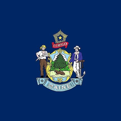 Maine Flag, Us States Flags, Northern Maine, Maine State, Visit Maine, Sales Leads, Usa States, Ski Season, U.s. States