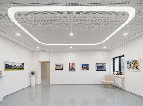 Bulgarian studio Vision Consulting has been working on Art Centre Vihrony’s transformation during the challenging time frame of 2020 - 2022. The former canteen occupies a central site of Dolno Kamartsi village adjacent to the primary school. #architecture #architect #amazingarchitecture #design #interiordesign #interiordesigner #decor #homedecor #home #house #luxury #diy #travel #amazing #photography #realestate #casa #arquitecto #arquitectura #decoration #bulgaria #culturalcenter #artcenter Primary School Architecture, Bulgarian Village, School Canteen, Acoustic Ceiling, Art Promotion, Public Realm, Art Centre, Reclaimed Timber, Partition Wall