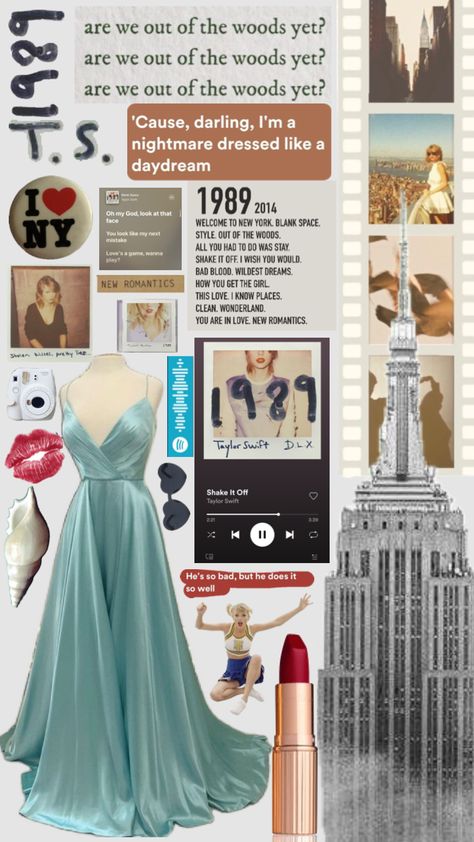 1989 Prom Dresses, Taylor Swift Themed Prom Dress, Prom Dresses Taylor Swift Inspired, Taylor Swift Dresses Gowns Prom, Taylor Swift Prom Dress, 1985 Prom Dresses, Out Of The Woods, Prom Looks, Bad Blood