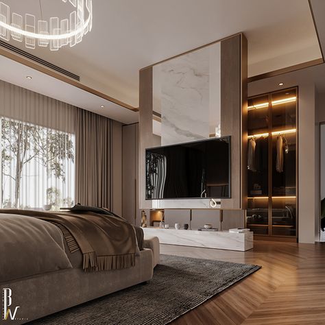 Luxe Bed, Luxe Bedroom, Big Bedrooms, تصميم للمنزل العصري, Luxury Bedroom Master, غرفة ملابس, Modern Bedroom Design, Decoration Inspiration, Master Bedrooms Decor