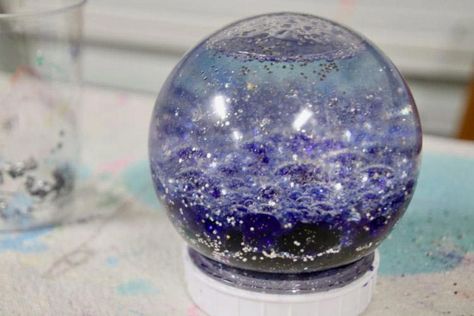 galaxy, snow globe, sensory, outer space, calm down, for kids, christmas, snow globes, holiday DIY, Figment Creative Labs, Austin TX, Science activity, Galaxy Snow Globe, Snow Globes Diy, Sensory Snow, Galaxy Crafts, Galaxy Projects, Globe Diy, Space Crafts For Kids, Globe Crafts, Glitter Globes