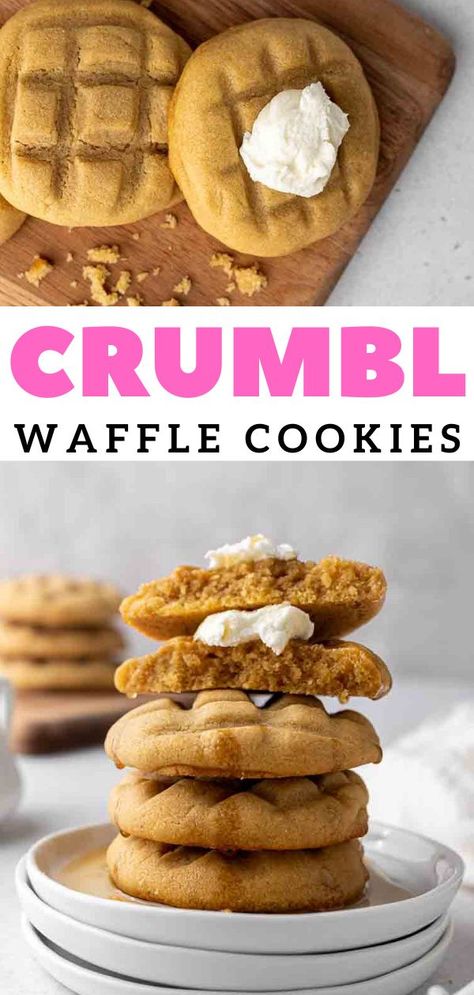 Flavored Buttercream, Cookies With Buttercream Frosting, Crumble Cookie Recipe, Lifestyle Of A Foodie, Pancake Syrup, Waffle Cookies, Easy Autumn Recipes, Gourmet Cookies, Köstliche Desserts