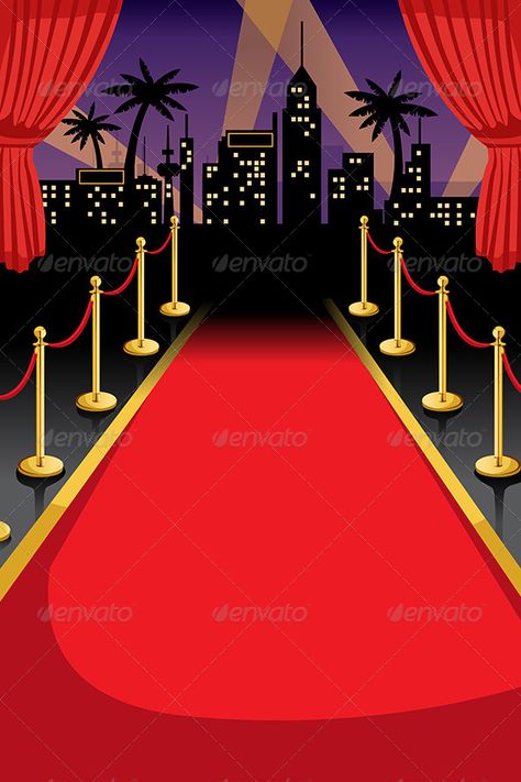 Red Carpet - Backgrounds Decorative Red Carpet Party Invitations, Red Carpet Invitations Template, Hollywood Invitations, Red Carpet Invitations, Red Carpet Theme Party, Red Carpet Background, Deco Cinema, Red Carpet Backdrop, Red Carpet Theme