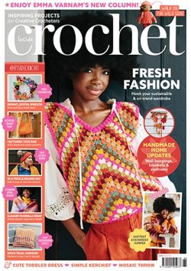 Inside Crochet - Issue 165 - 165 | Inside Crochet Inside Crochet Magazine, Pink Peppercorn, Crochet Magazine, Wardrobe Classic, V Stitch, Vest Pattern, Pinafore Dress, Desktop Pc, Chunky Yarn