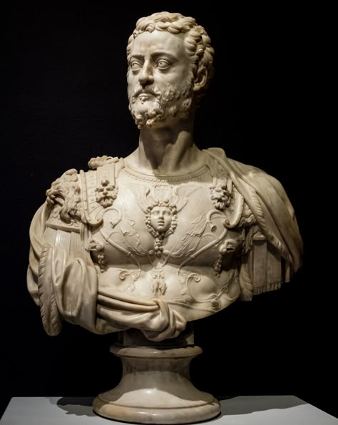 https://flic.kr/p/21gUGwD | Benvenuto Cellini, Portrait Bust of Cosimo I de' Medici, Grand Duke of Tuscany, ca. 1549-1572, Pentelic marble 11/21/17 #legionofhonor #artmuseum Benvenuto Cellini Sculpture, Cosimo De Medici, Group Of Lions, Benvenuto Cellini, The Duke Of Burgundy, 17th Century Paintings, Fine Arts Museum, Soldier Drawing, Emperor Augustus