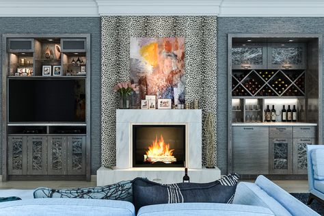 Fireplace Feature, Wine Station, Built In Wall Units, Closet Factory, Media Wall Unit, Fireplace Bookshelves, Living Tv, Built In Bar, Entertainment Area