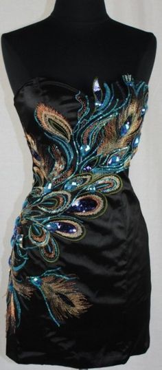 I want this Peacock Embroidery, Evening Cocktail Dress, Peacock Dress, Cocktail Evening Dresses, Evening Cocktail, Peacock Feathers, Embroidery Dress, Inspired Dress, Homecoming Dress