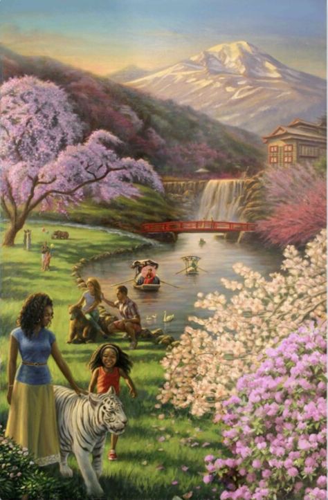 Jw Paradise, Jw Images, Paradise Poster, Jehovah Paradise, Paradise Painting, Paradise Pictures, Life In Paradise, Jw Convention, Jehovah Witness